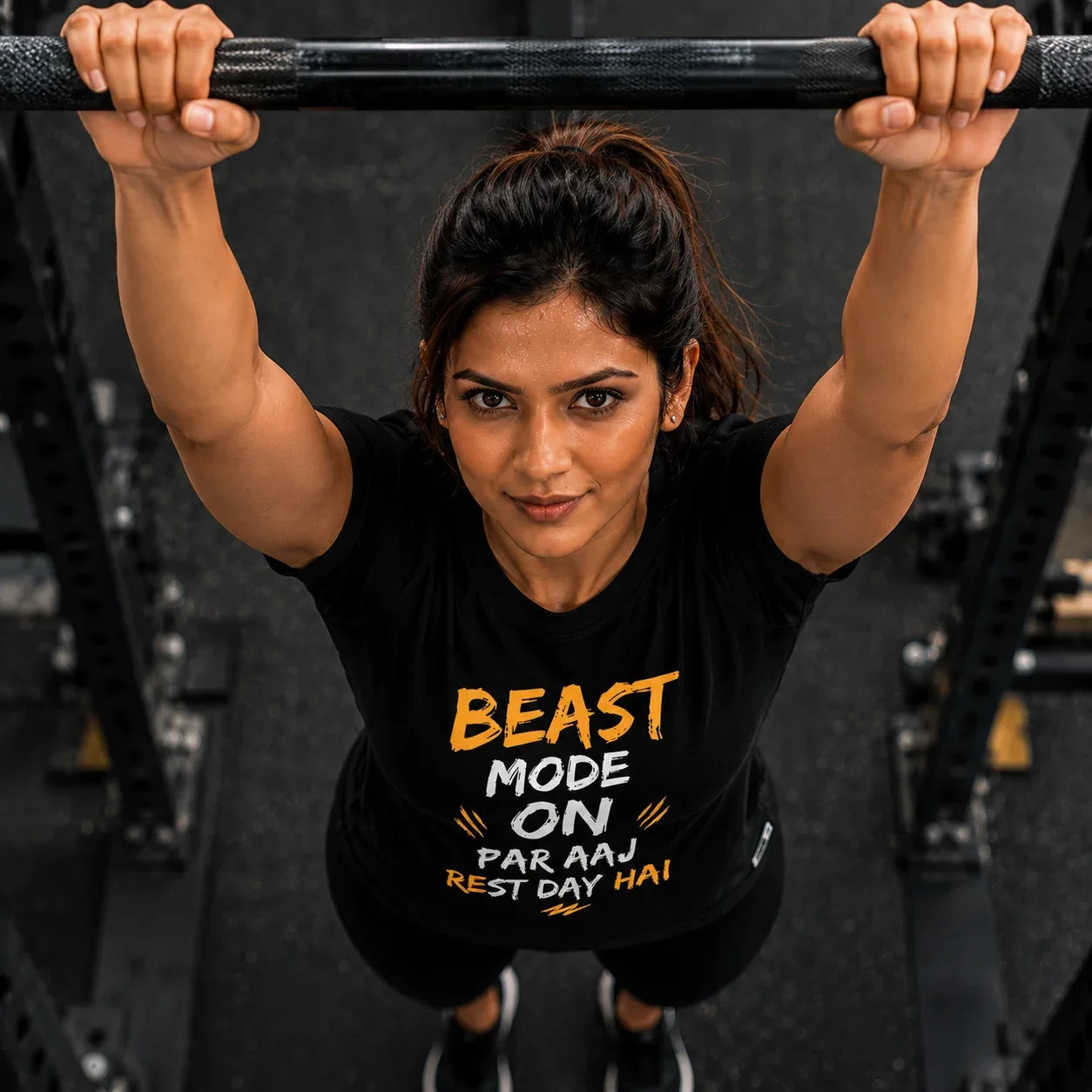 🔥 BEAST MODE ON. PAR AAJ REST DAY HAI Women's T-shirt