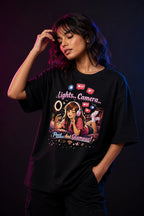 Lights Camera Post & Glamour – Women's Oversized T-Shirt