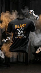 🔥 BEAST MODE ON. PAR AAJ REST DAY HAI. Men's T-shirt