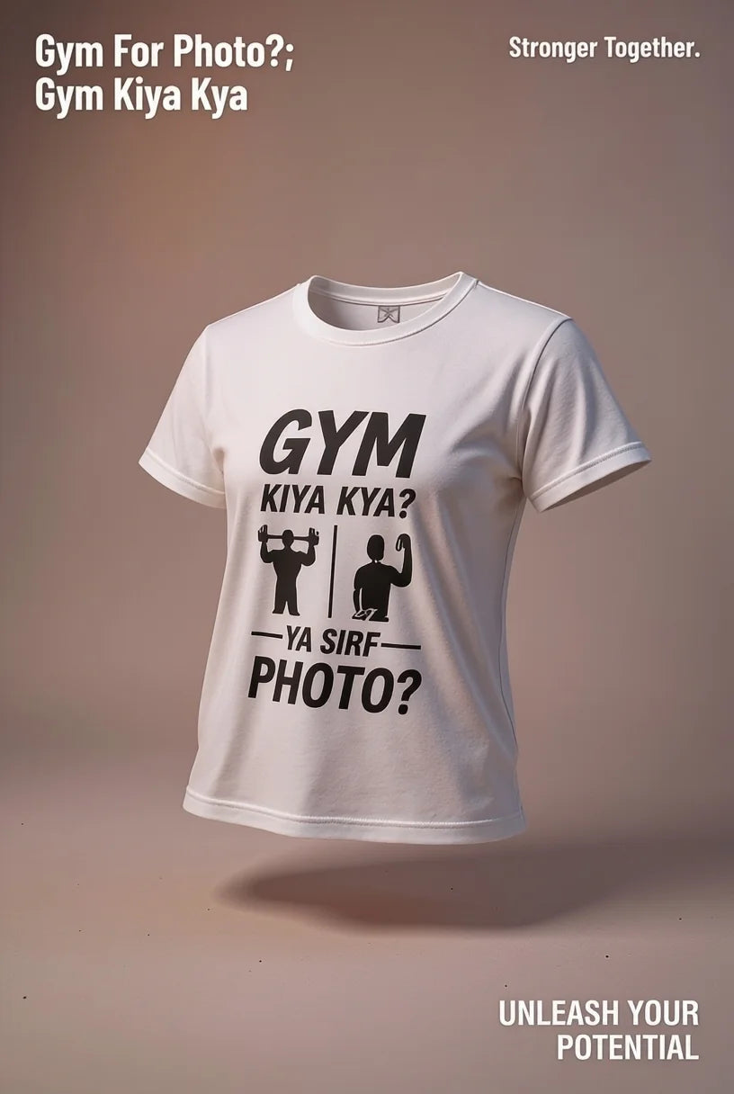 Gym Kiya Kya Ya Sirf Photo Men's T-shirt