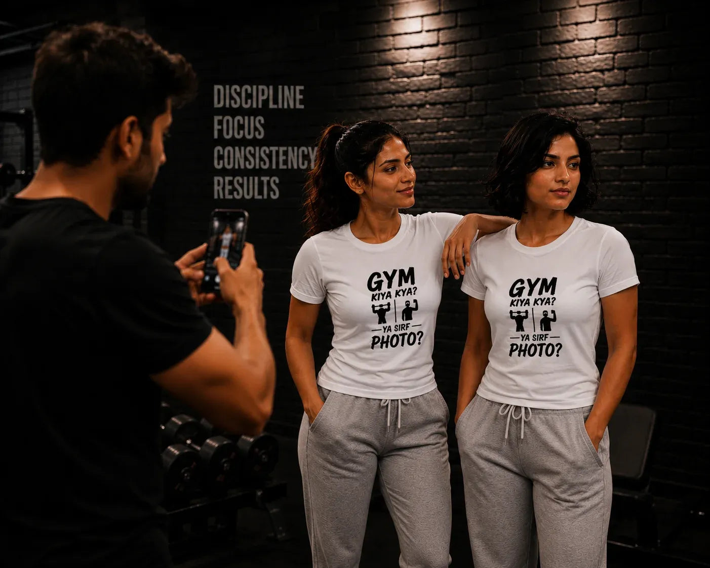 Gym Kiya Kya Ya Sirf Photo Unisex T-shirt