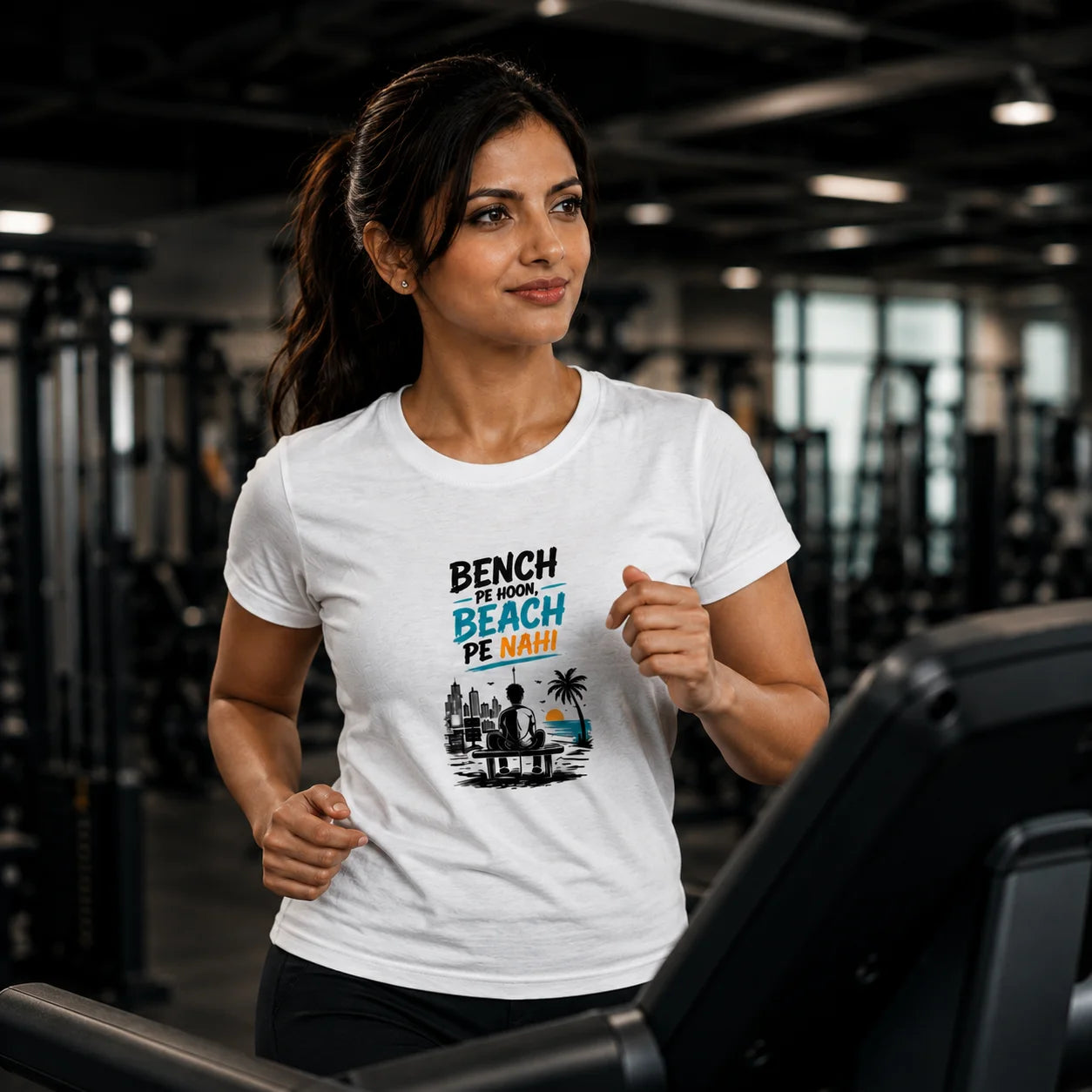 Bench Pe Hoon Beach Pe Nahin T-Shirt