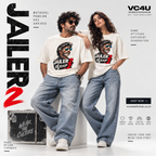 ಜೈಲರ್ 2 AOP Oversized Tee | Kannada Edition | Muthuvel Pandian Has Arrived 🔥