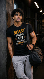 🔥 BEAST MODE ON. AAJ REST DAY HAI Unisex T-Shirt