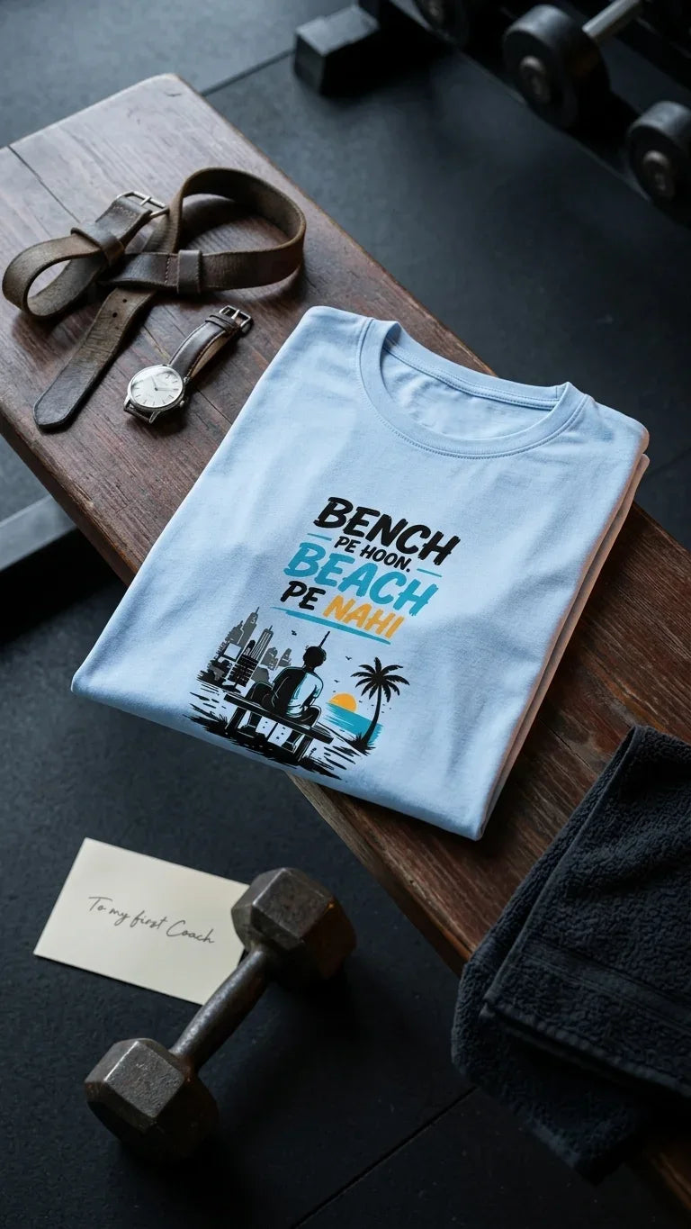 Bench Pe Hoon Beach Pe Nahin Women's T-shirt