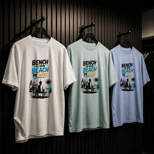 Bench Pe Hoon Beach Pe Nahin Men's T-shirt