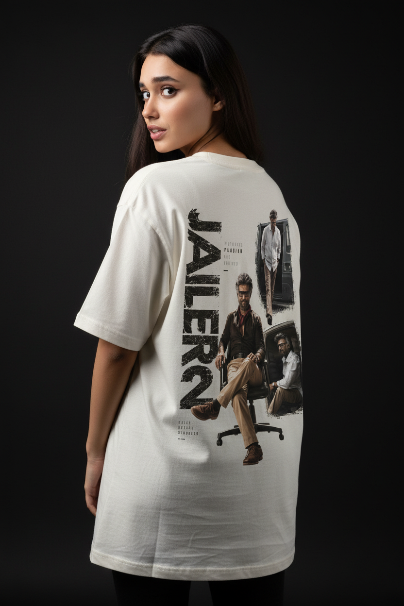 ಜೈಲರ್ 2 AOP Oversized Tee | Kannada Edition | Muthuvel Pandian Has Arrived 🔥
