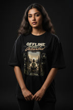 Offline Mode: Activated – Female Oversized T-Shirt