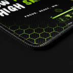 Low Ping High Skill Desk Pad - Reinforced Stitched Edges Close-up