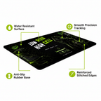 Low Ping High Skill Desk Pad - Features Infographic