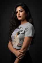 In My Healing Era Graphic Crop Top – Grey Melange