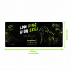Low Ping High Skill Desk Pad - Dimensions 900x400x3mm