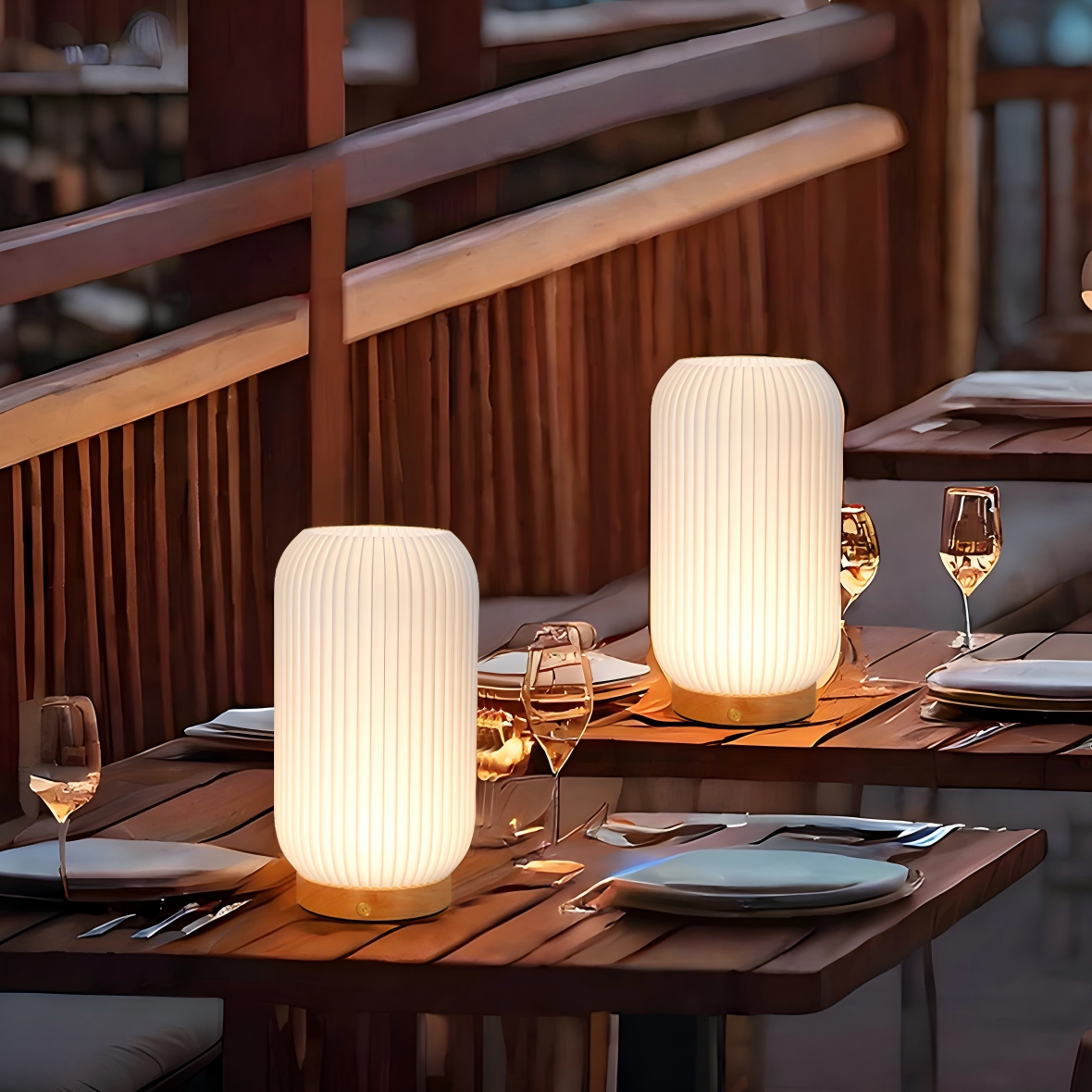 9”H Rechargeable Lamp 3D-Printing(Cylindrical )-5