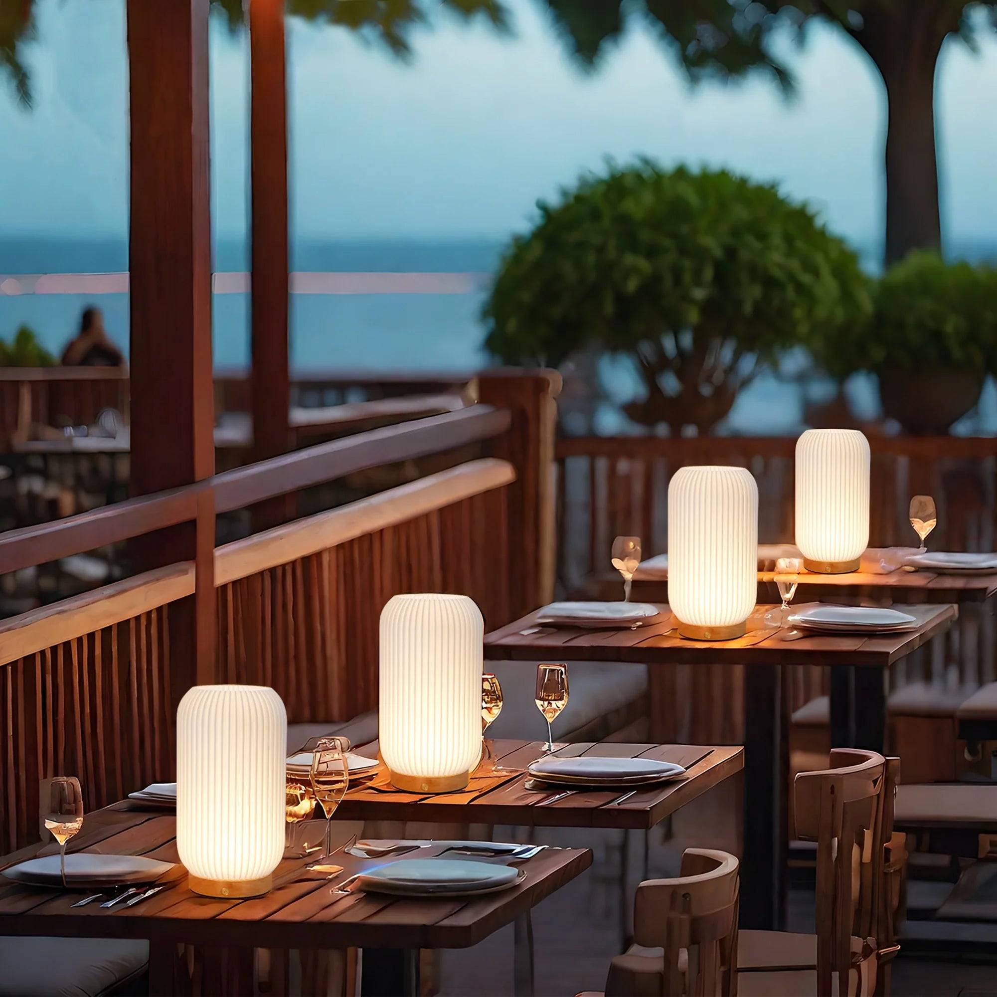 9”H Rechargeable Lamp 3D-Printing(Cylindrical )-4